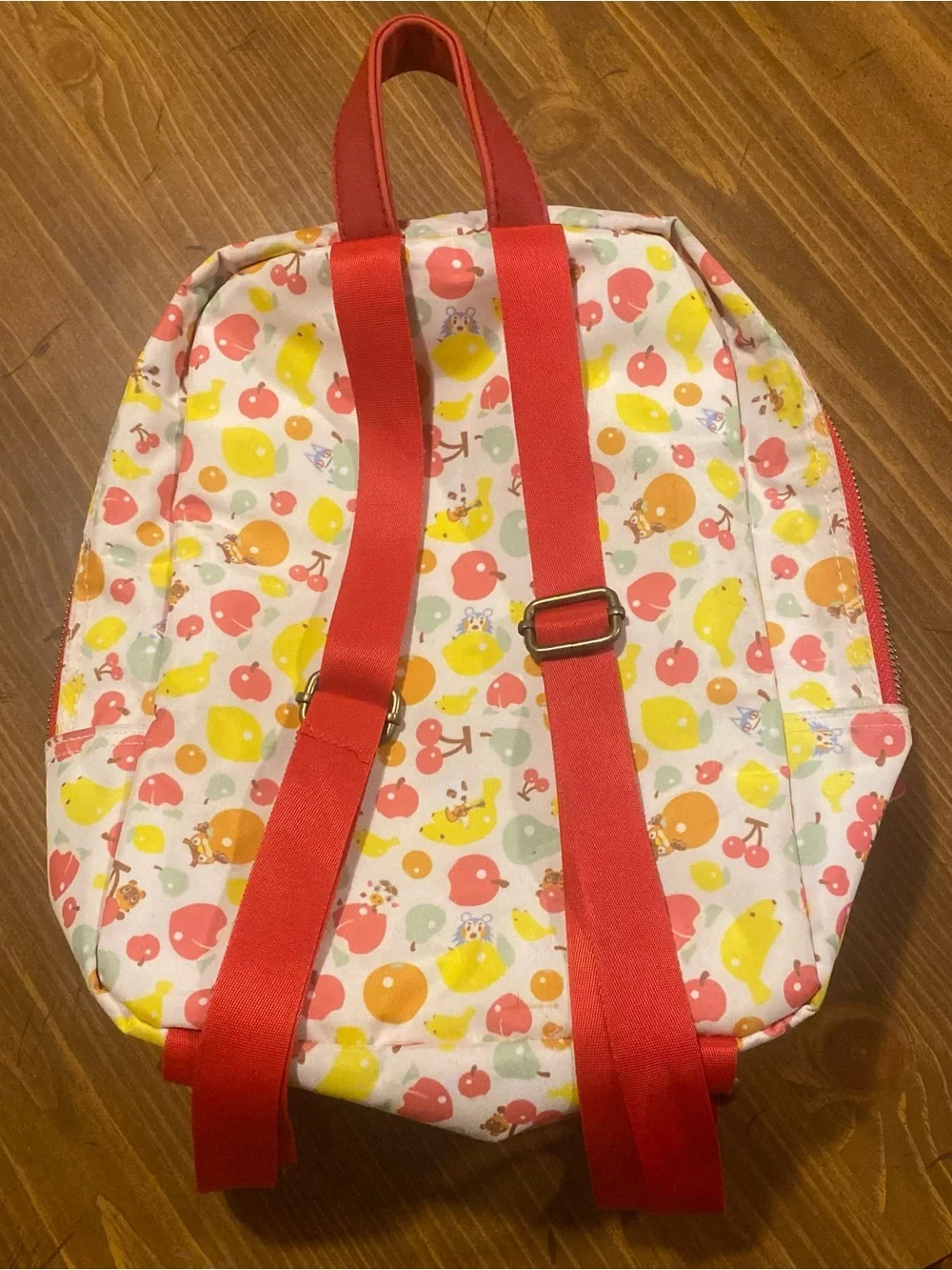 Nintendo Switch Animal Crossing Fruit Pattern Mini Backpack Bag Travel Purse